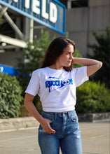 Load image into Gallery viewer, OG RucciL👀K T-shirt &quot;Positive Vibes Only&quot; - White/Blue
